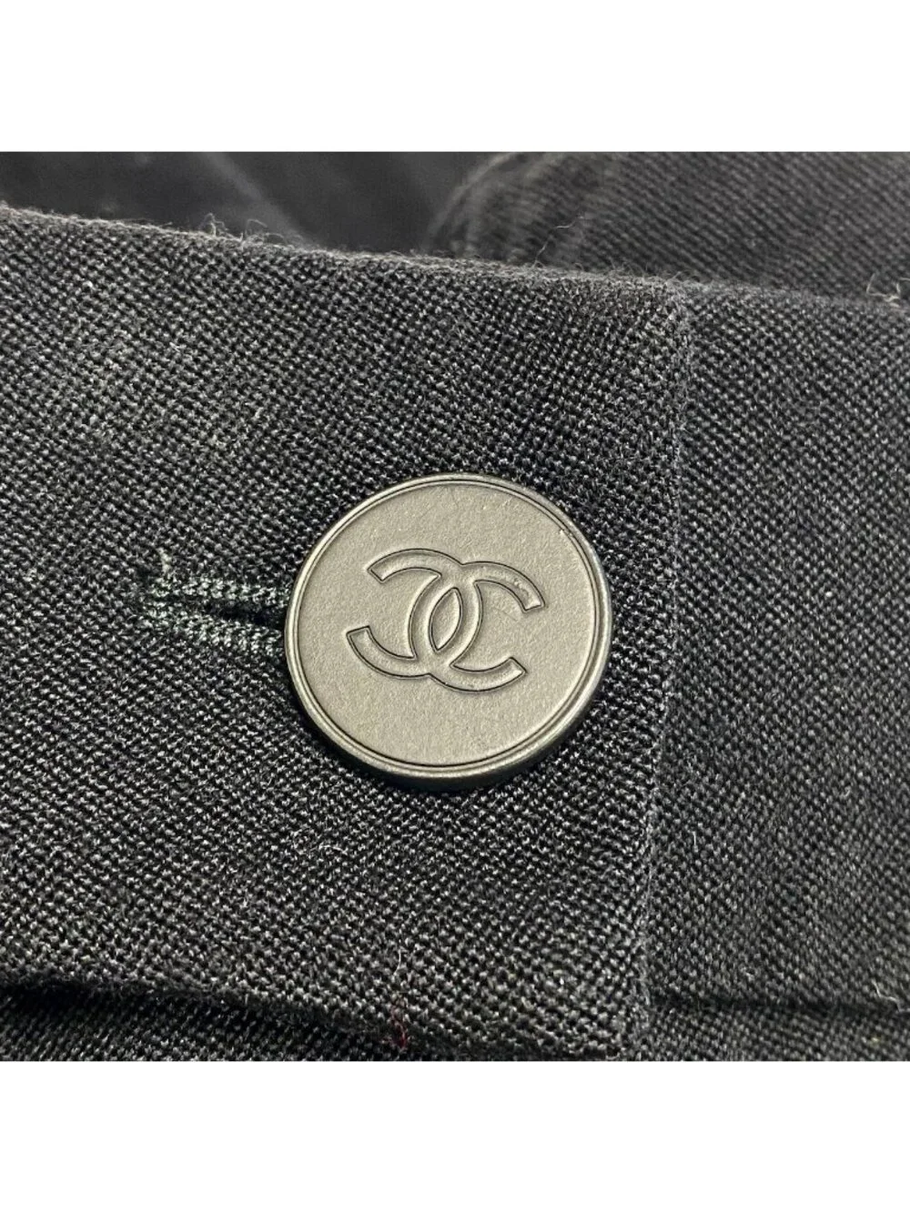 Chanel Trousers Pants Bottom 34 Black Wool